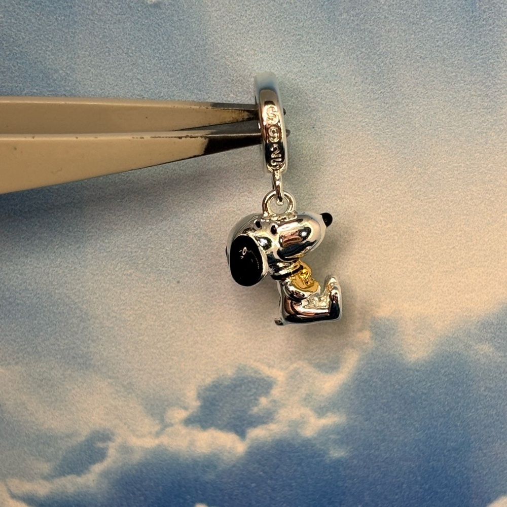 Colorful Cartoon Character Charms Bracelet sterling silver Charlie Brown PEANUTS - Picture 6 of 16